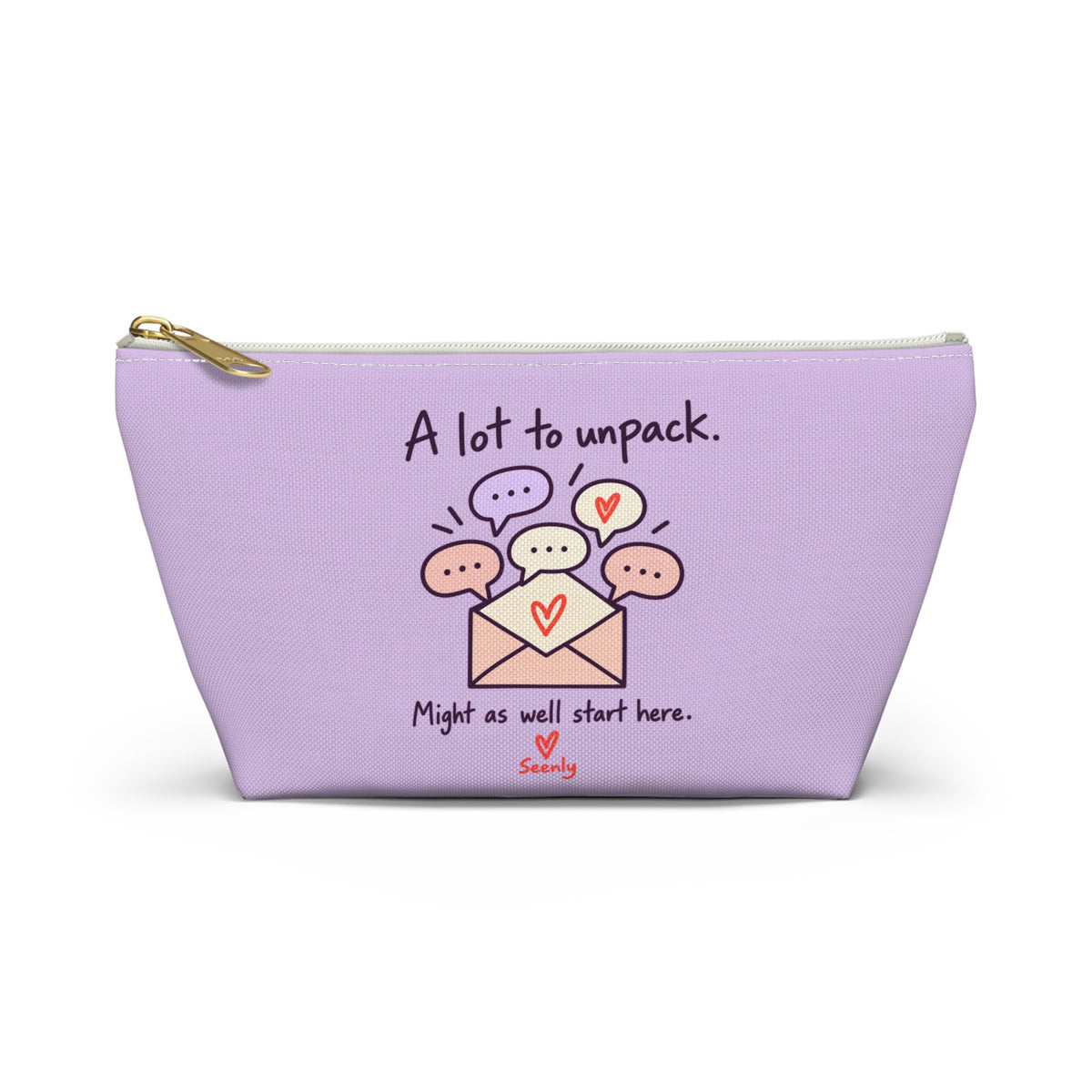 A Lot to Unpack Lavender Accessory Pouch