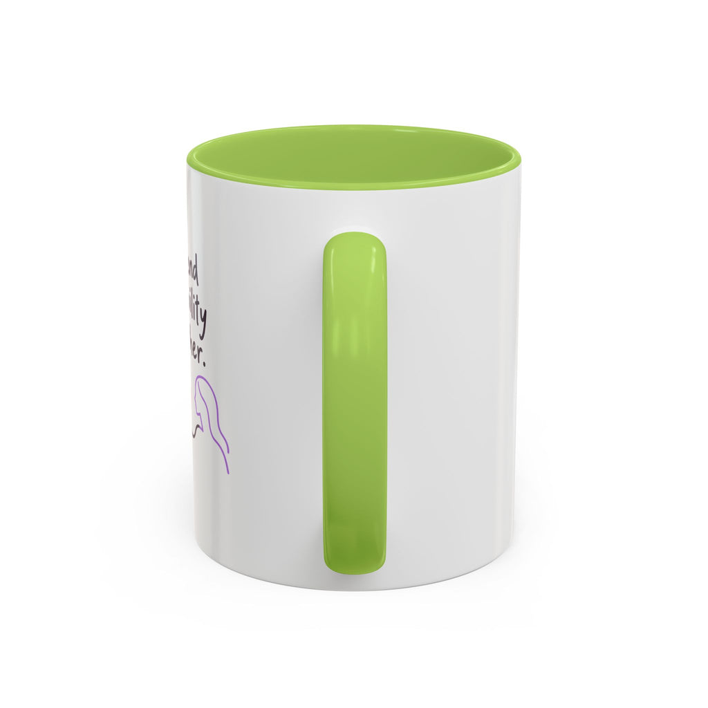 End Invisibility Together Accent Coffee Mug – Awareness Pride Relationship Gift