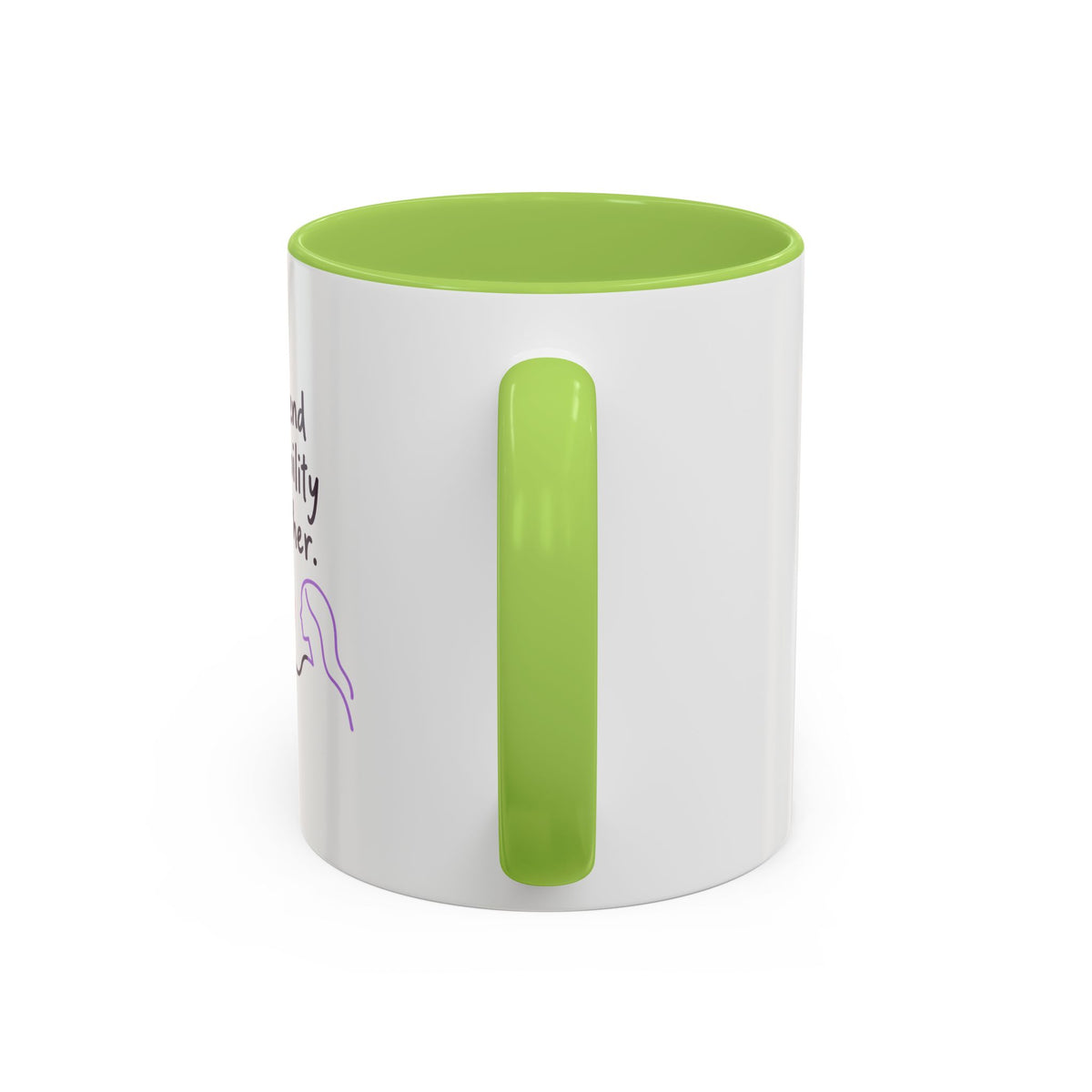 End Invisibility Together Accent Coffee Mug – Awareness Pride Relationship Gift