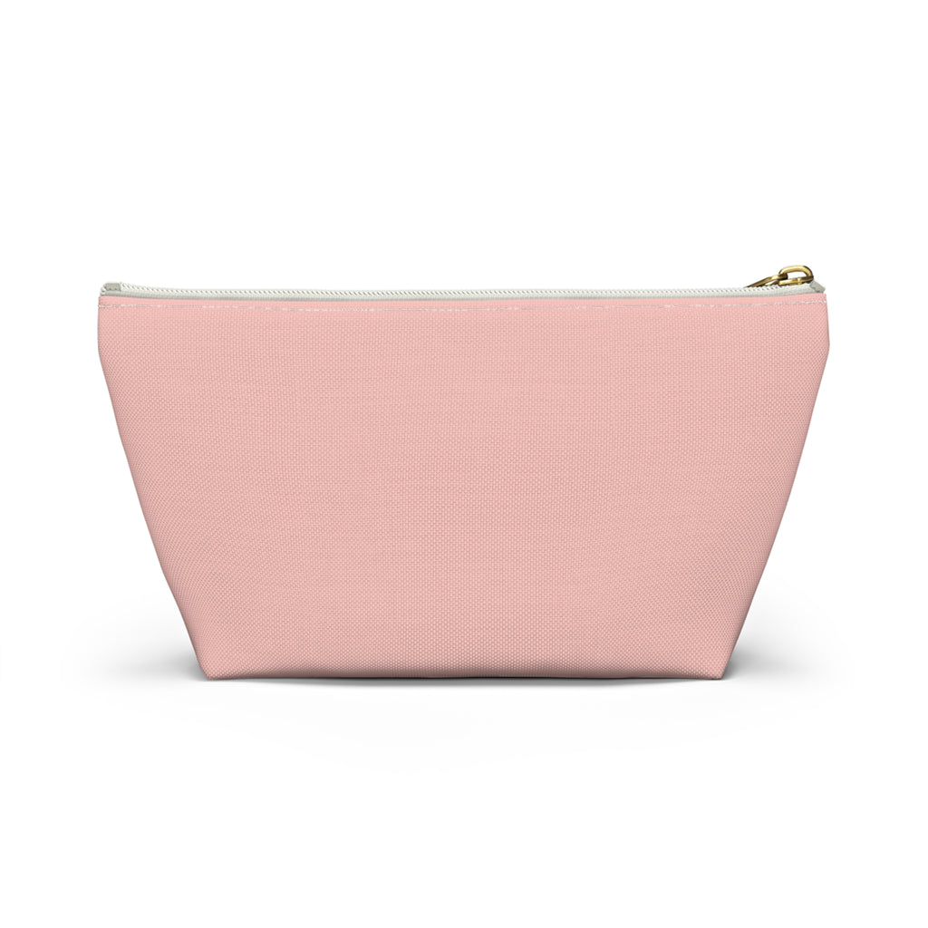 Accessory Pouch — "Don't leave a good thing unsaid" Pink Makeup Bag