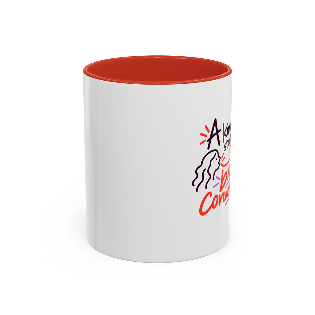 A Kinder World Starts with Braver Conversations Coffee Mug
