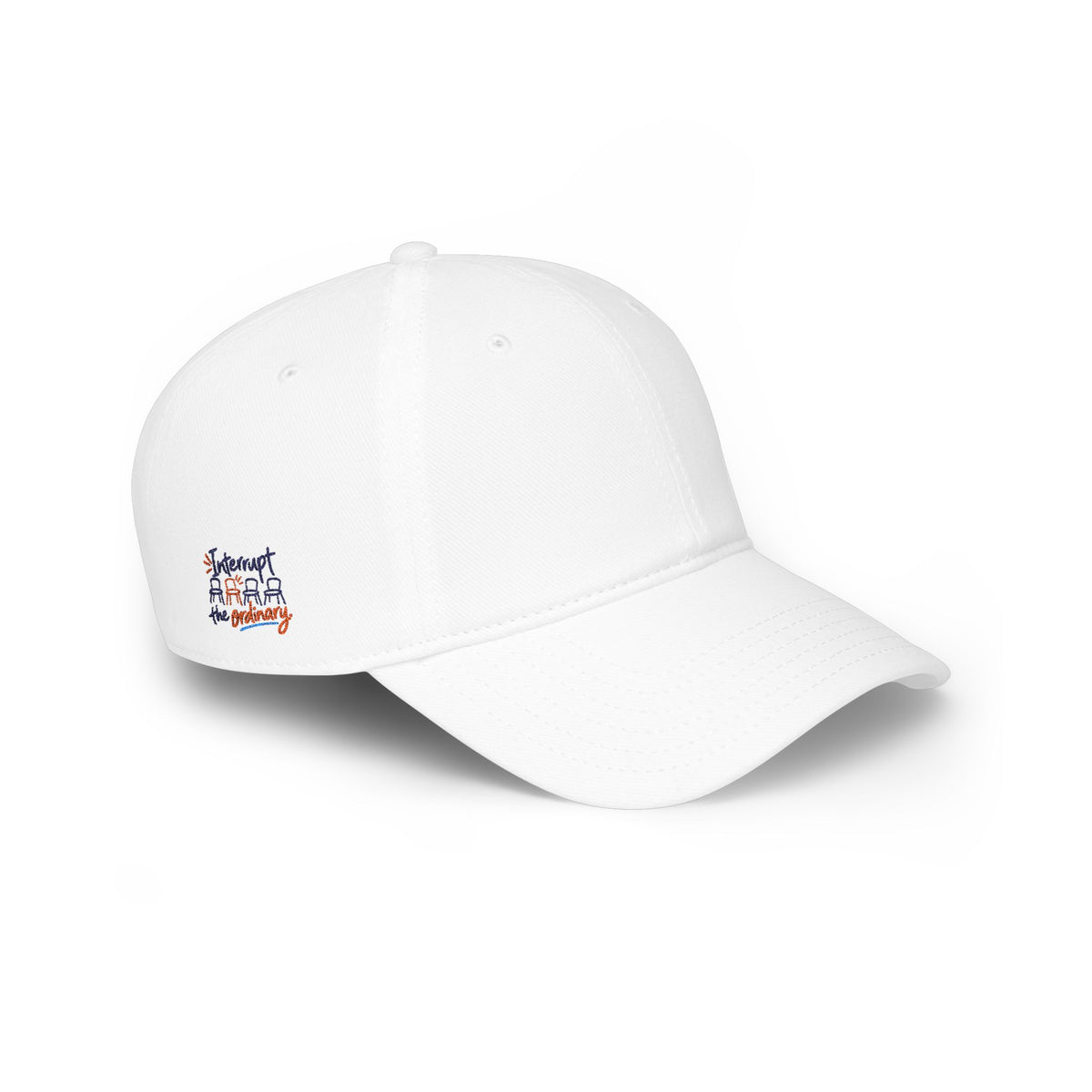 Interrupt the Ordinary - Classic White Embroidered Low Profile Baseball Cap