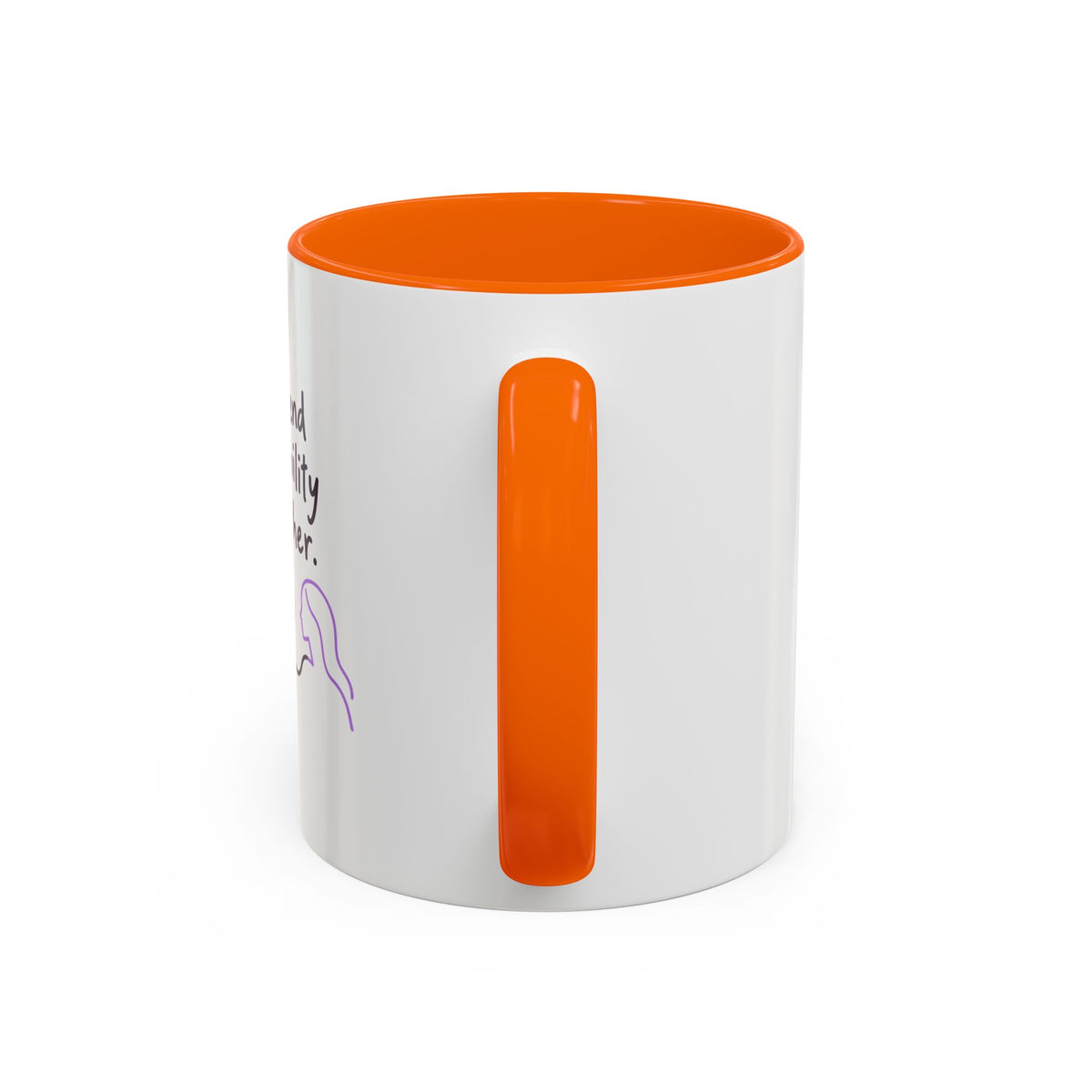 End Invisibility Together Accent Coffee Mug – Awareness Pride Relationship Gift