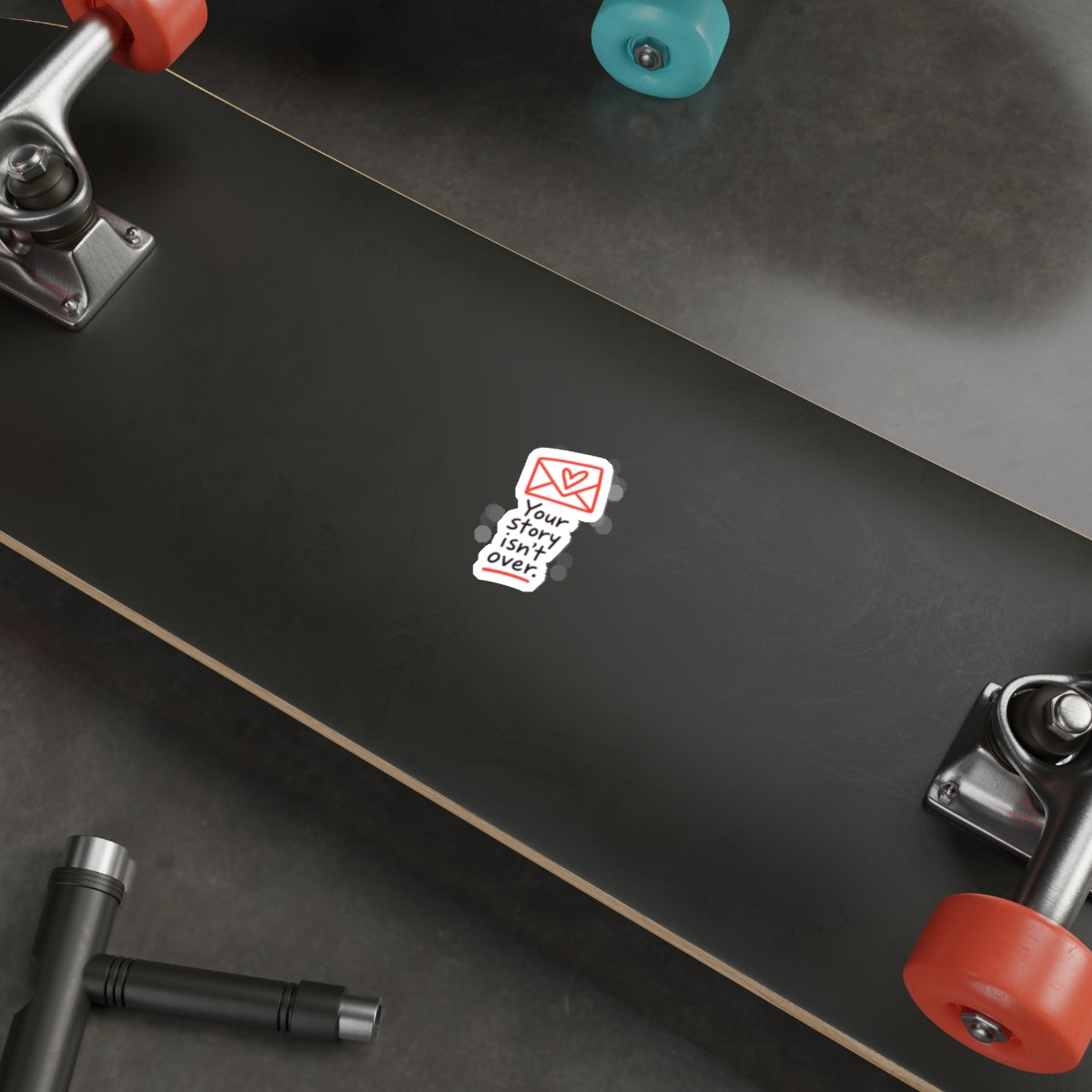 Your Story Isn’t Over Inspirational Die-Cut Sticker