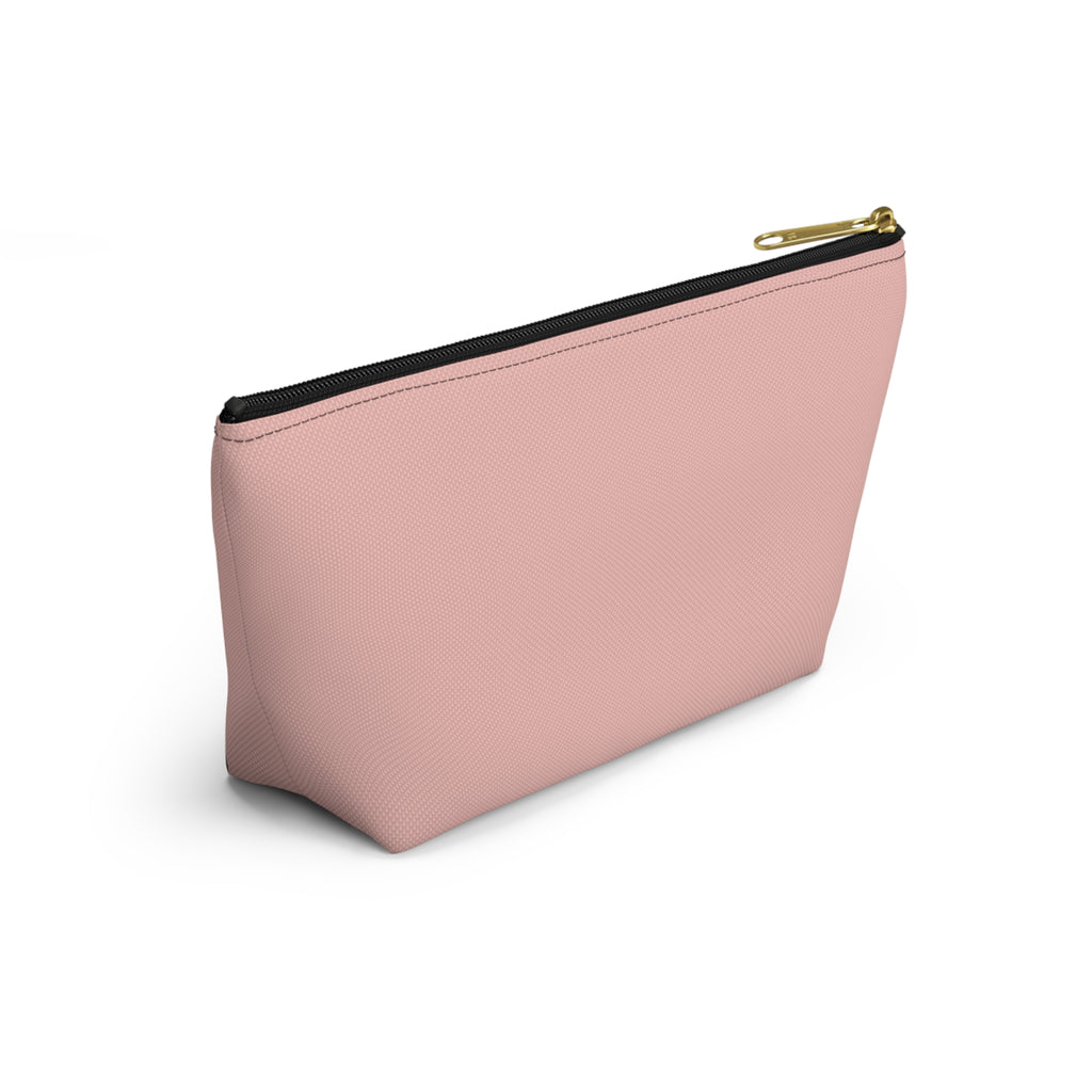 Accessory Pouch — "Don't leave a good thing unsaid" Pink Makeup Bag
