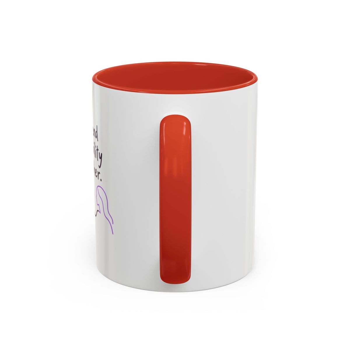 End Invisibility Together Accent Coffee Mug – Awareness Pride Relationship Gift
