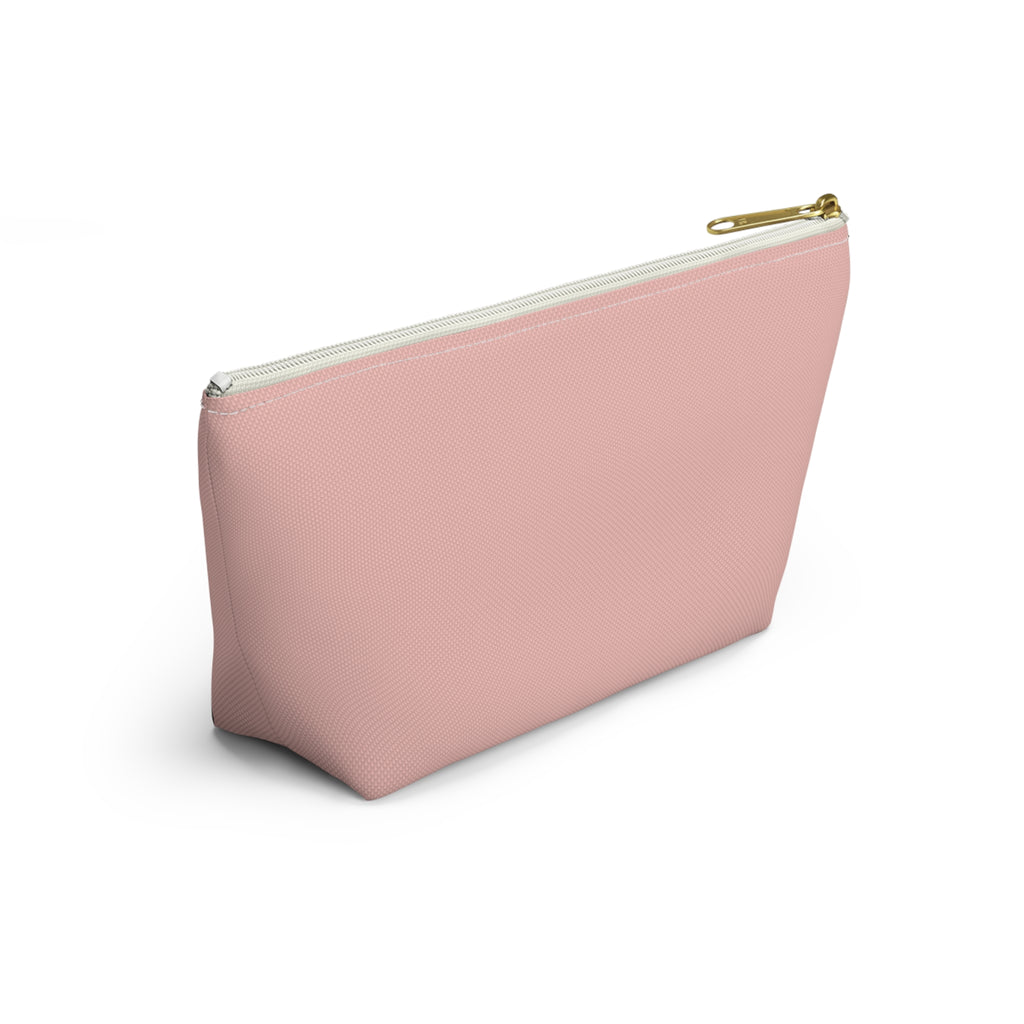 Accessory Pouch — "Don't leave a good thing unsaid" Pink Makeup Bag