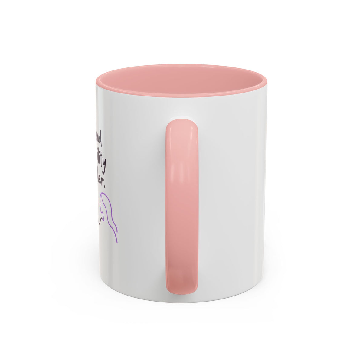 End Invisibility Together Accent Coffee Mug – Awareness Pride Relationship Gift