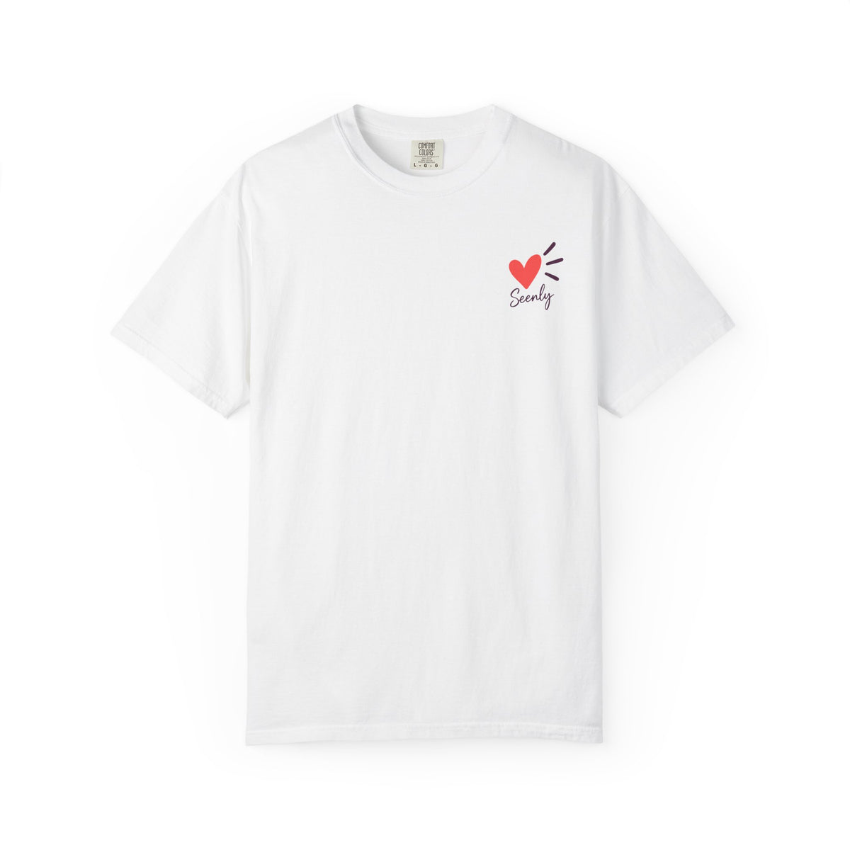 T-Shirt — “Less scrolling, more checking in” Heart Mental Health Tee