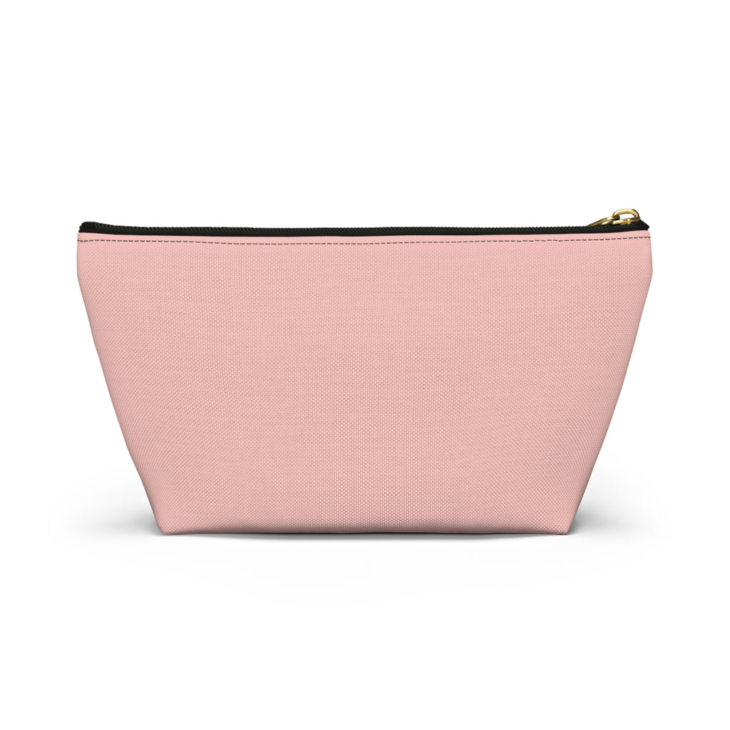 Accessory Pouch — "Don't leave a good thing unsaid" Pink Makeup Bag