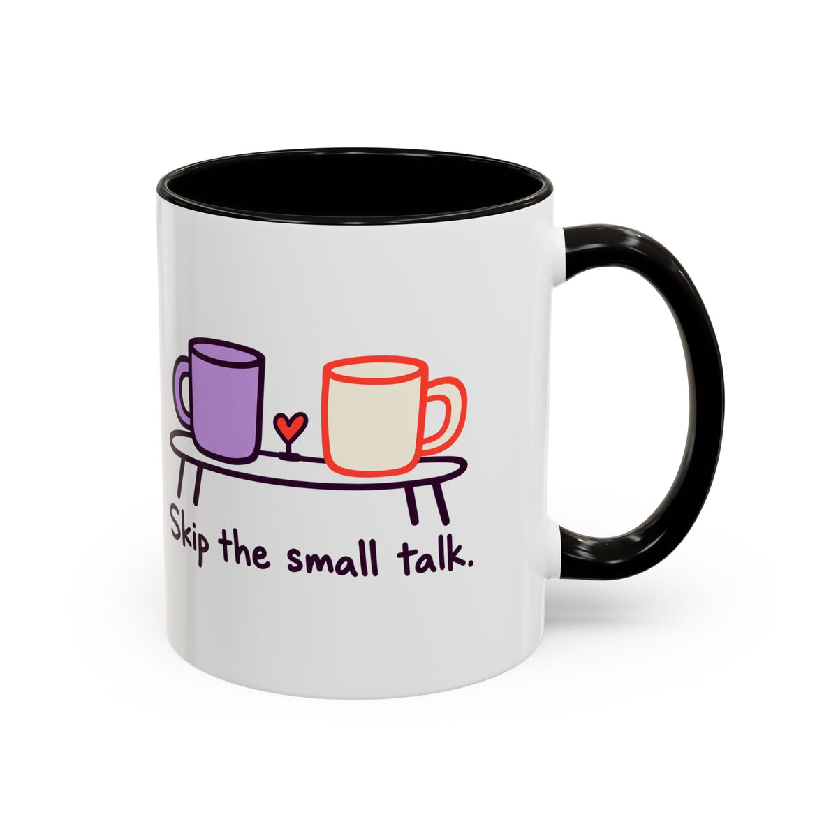 Skip the Small Talk Mug – Introvert Coffee Cup