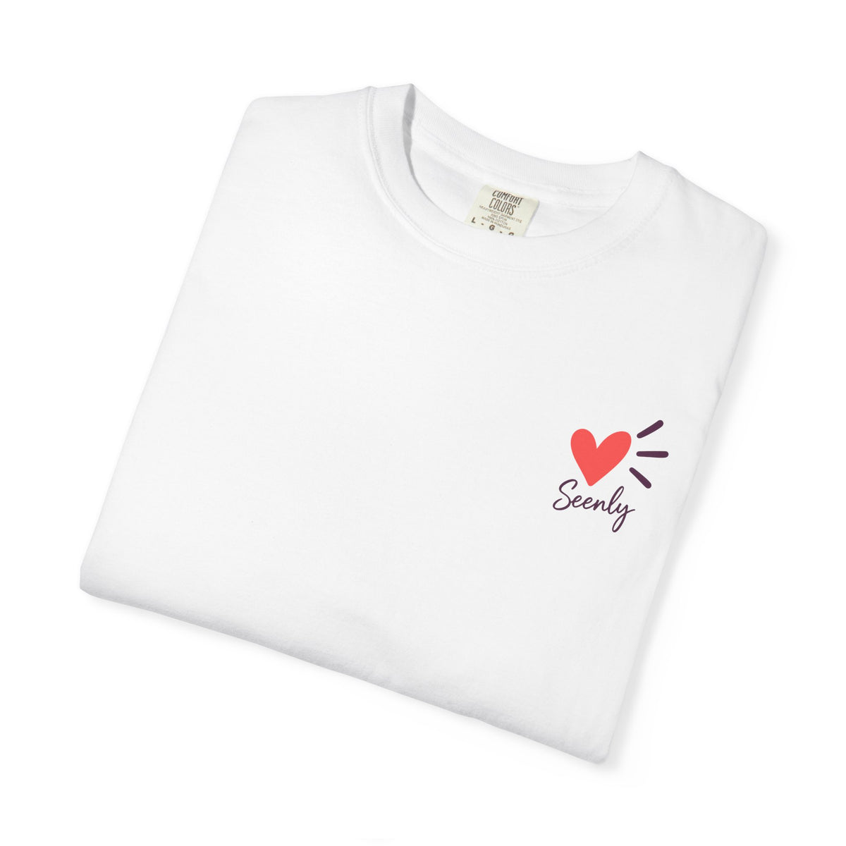 T-Shirt — “Less scrolling, more checking in” Heart Mental Health Tee