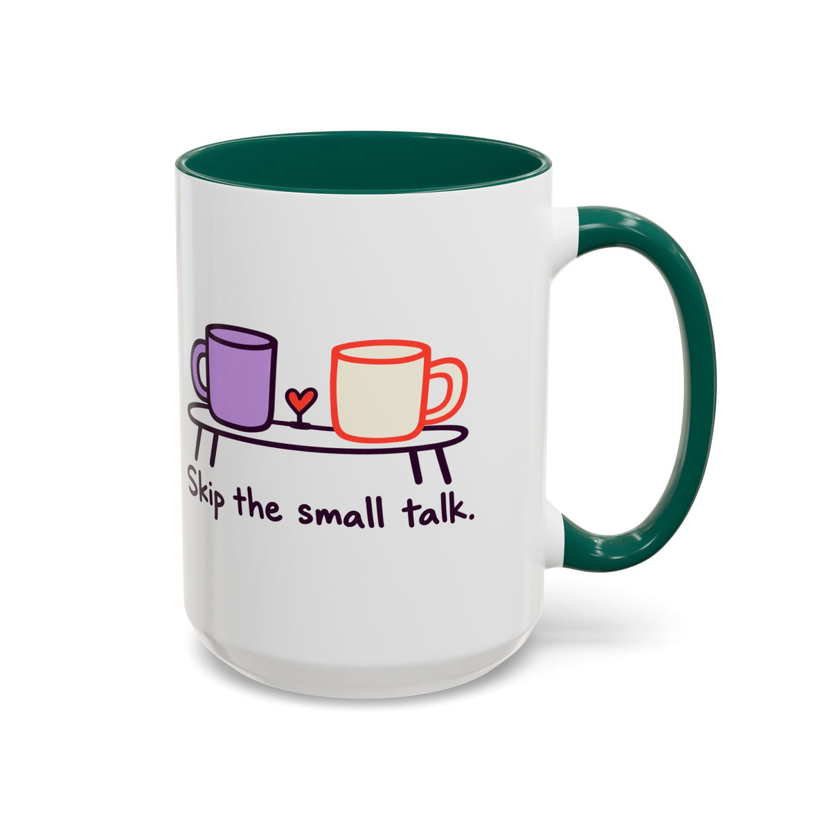 Skip the Small Talk Mug – Introvert Coffee Cup