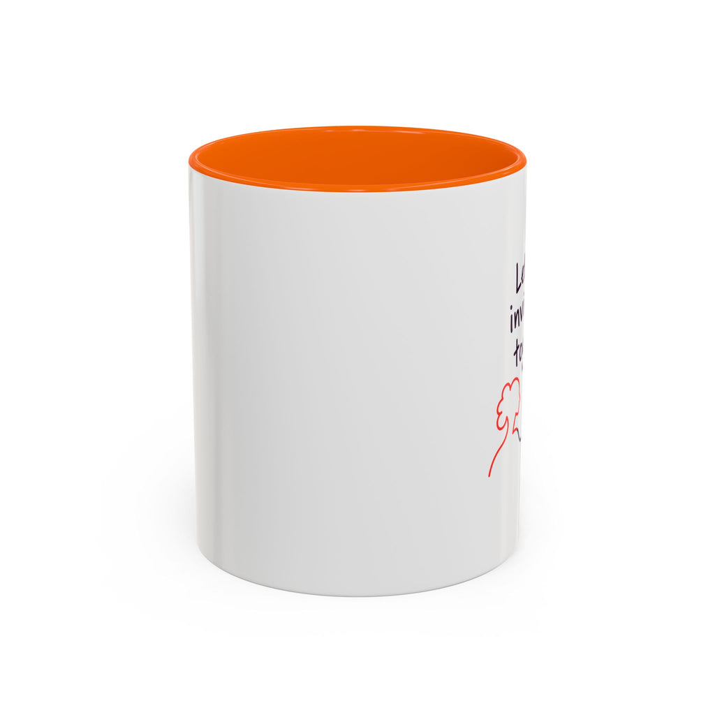 End Invisibility Together Accent Coffee Mug – Awareness Pride Relationship Gift
