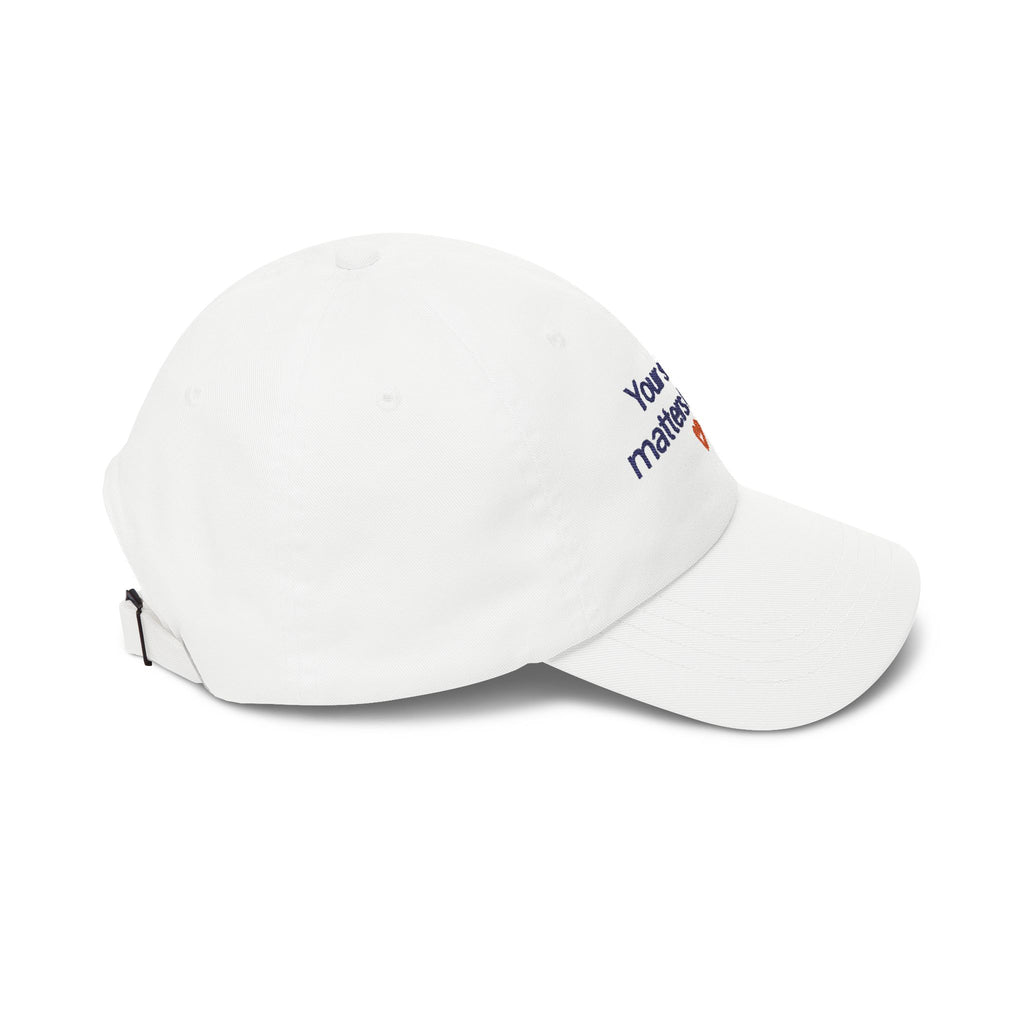 “Your Story Matters to Me” Heart Embroidered Ball Cap