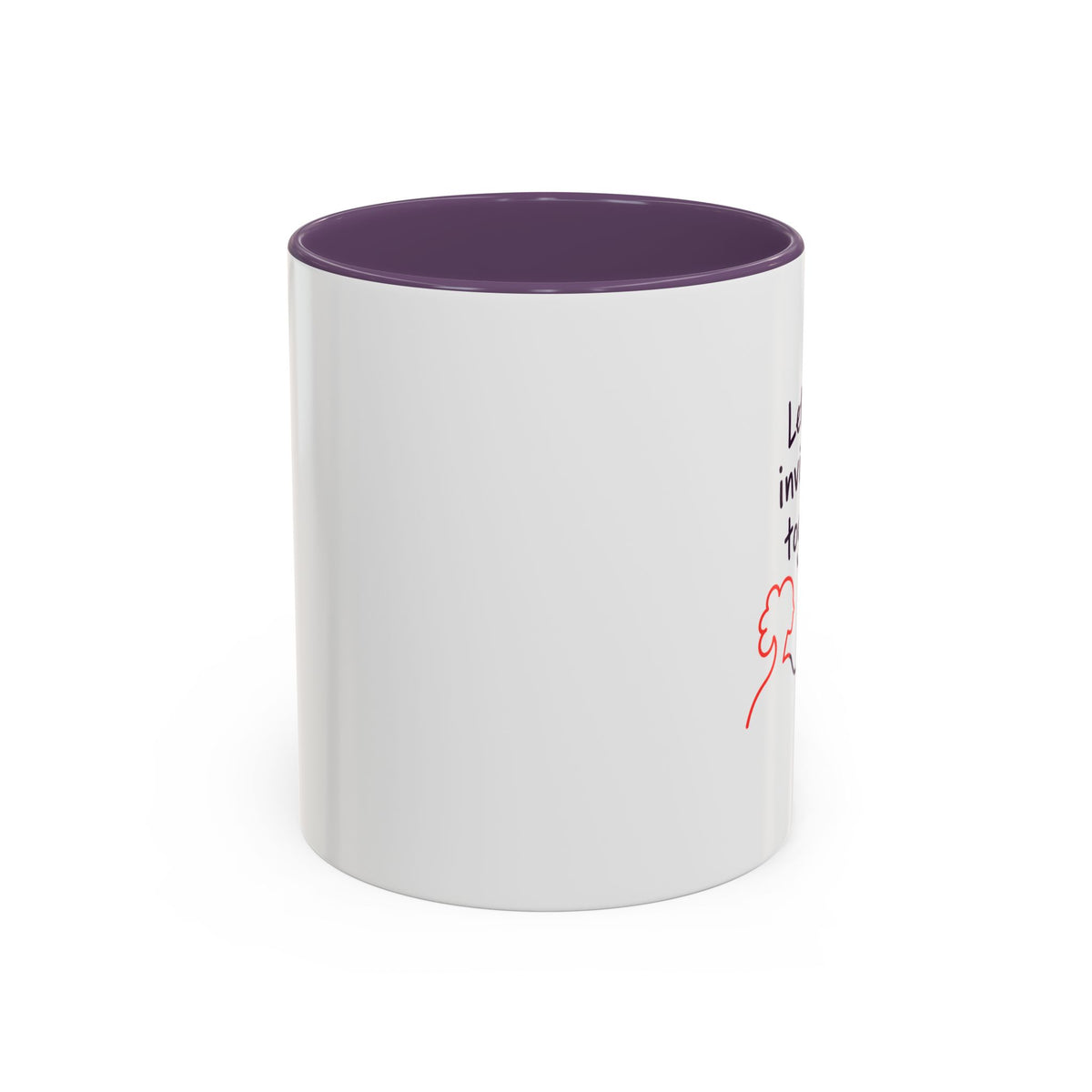 End Invisibility Together Accent Coffee Mug – Awareness Pride Relationship Gift