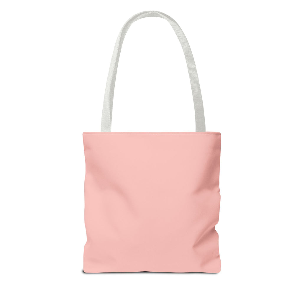 Noticing People Changes People Pink Tote Bag – Inspirational Quote AOP Tote
