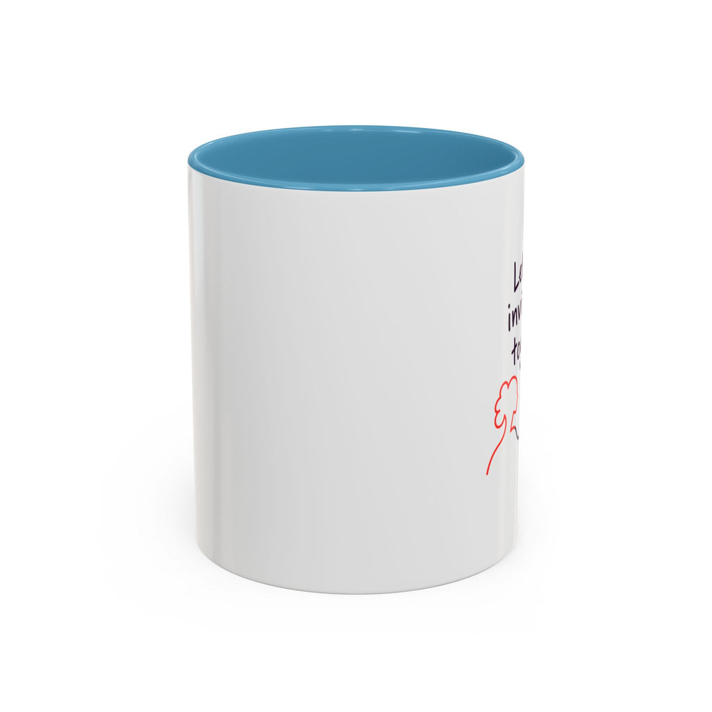 End Invisibility Together Accent Coffee Mug – Awareness Pride Relationship Gift