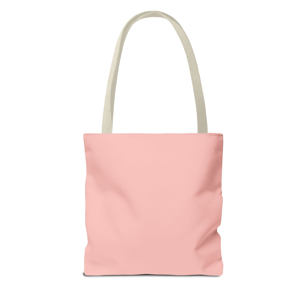 Noticing People Changes People Pink Tote Bag – Inspirational Quote AOP Tote
