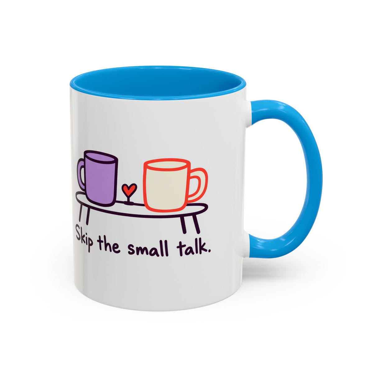 Skip the Small Talk Mug – Introvert Coffee Cup