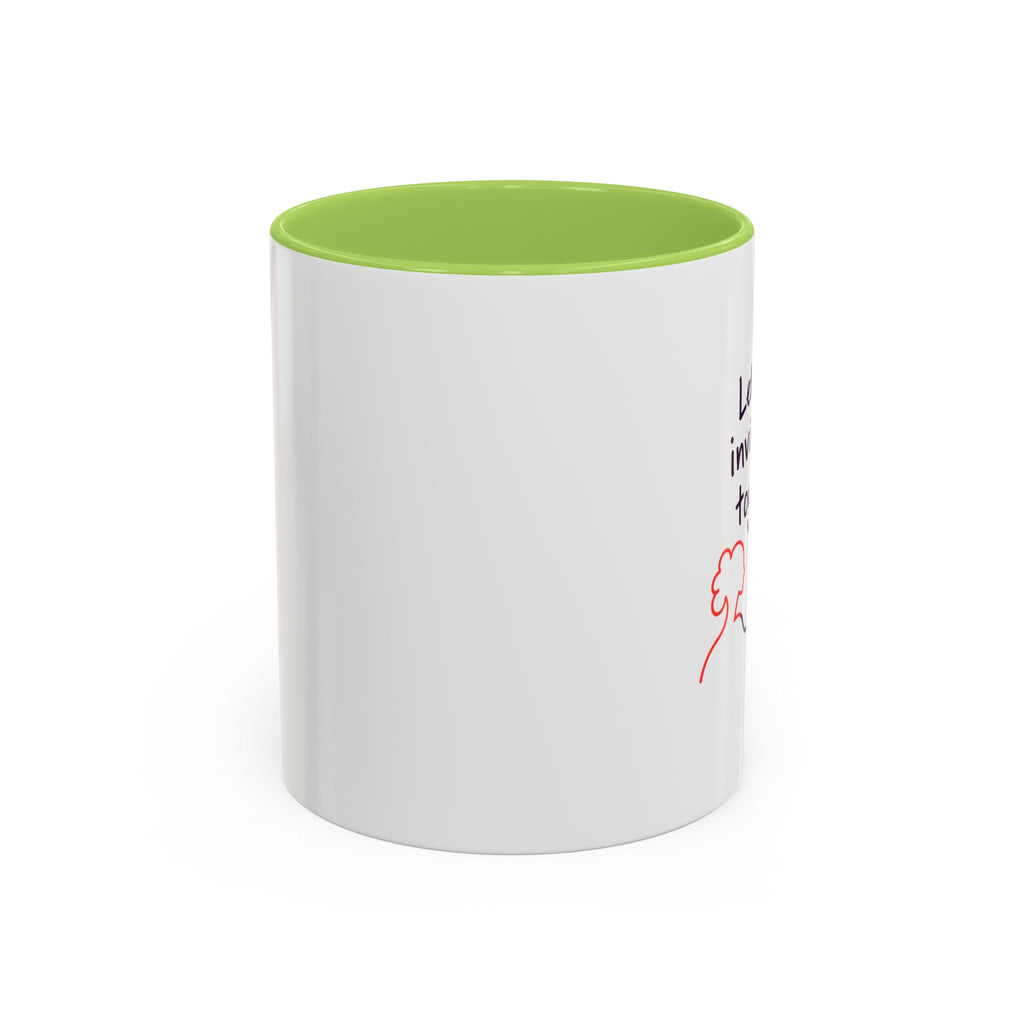 End Invisibility Together Accent Coffee Mug – Awareness Pride Relationship Gift