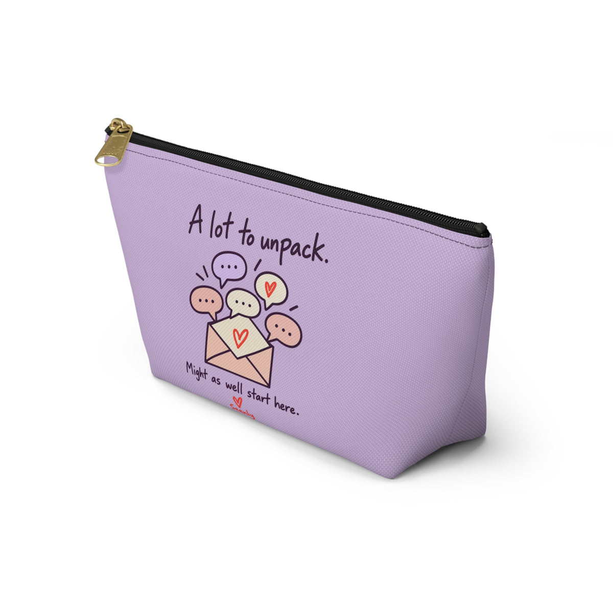 A Lot to Unpack Lavender Accessory Pouch