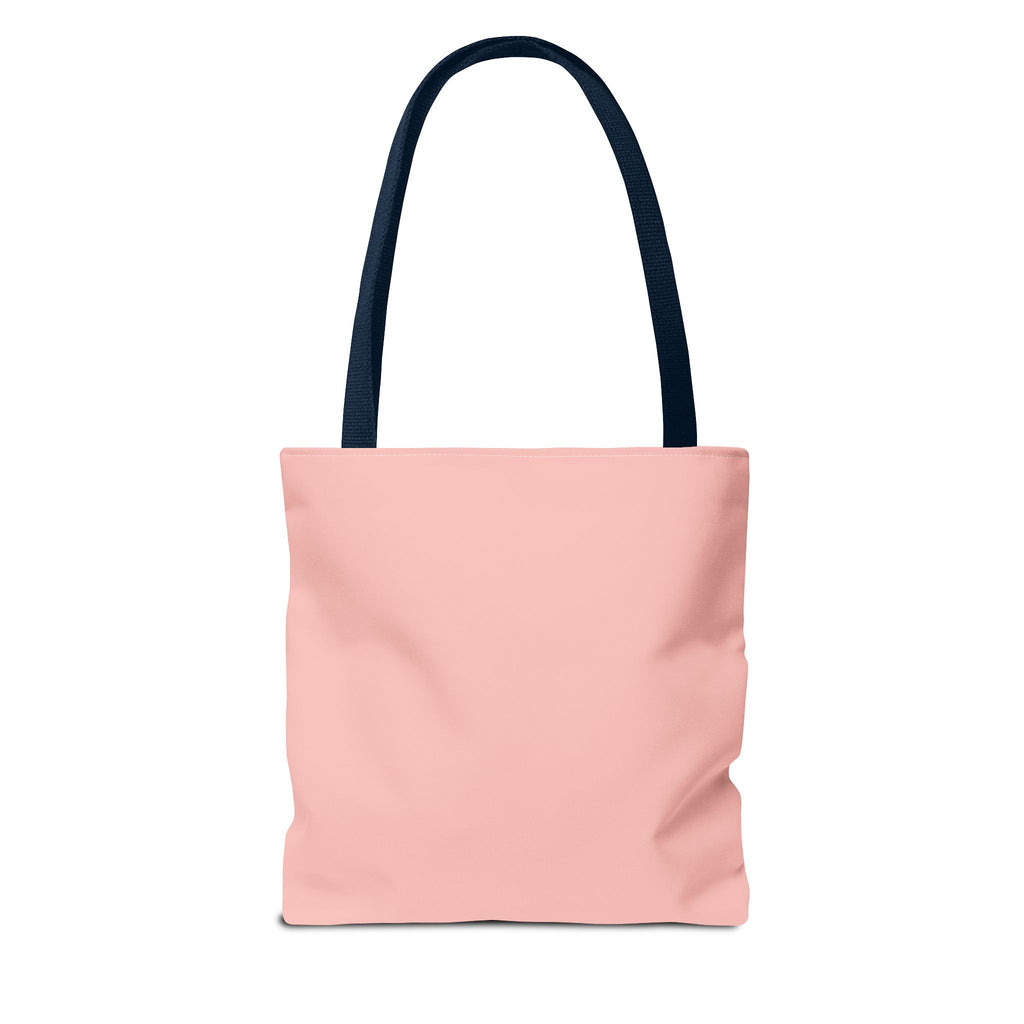 Noticing People Changes People Pink Tote Bag – Inspirational Quote AOP Tote