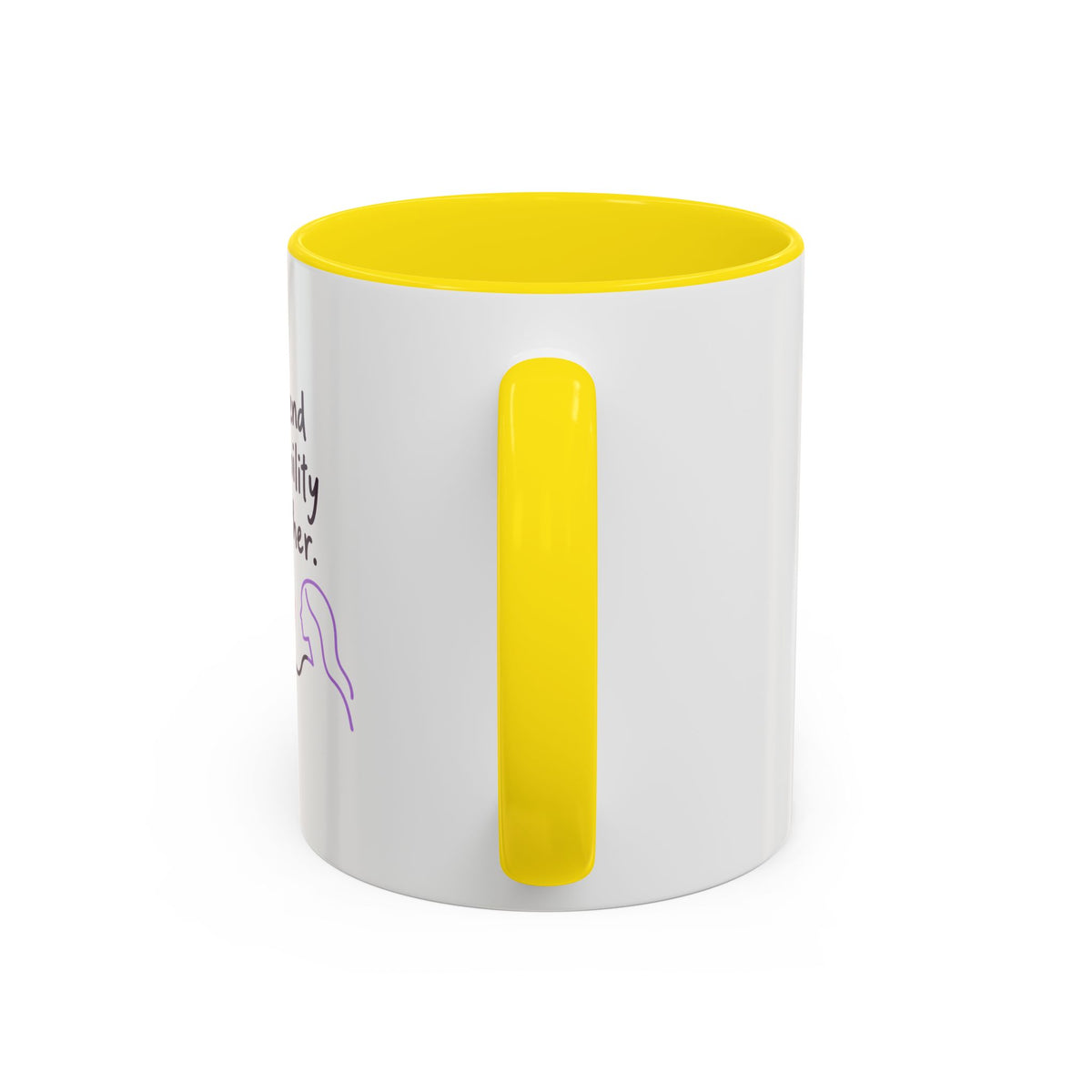 End Invisibility Together Accent Coffee Mug – Awareness Pride Relationship Gift