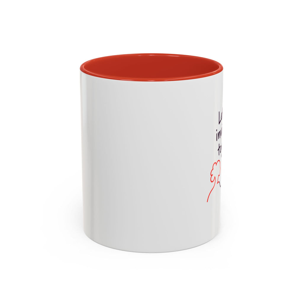 End Invisibility Together Accent Coffee Mug – Awareness Pride Relationship Gift