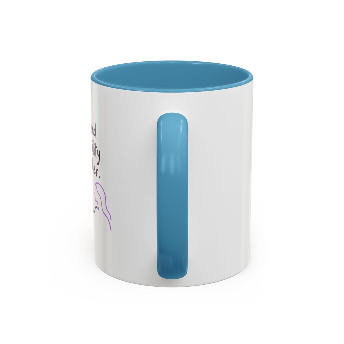 End Invisibility Together Accent Coffee Mug – Awareness Pride Relationship Gift