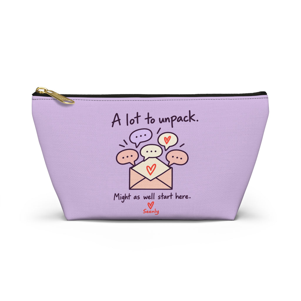 A Lot to Unpack Lavender Accessory Pouch