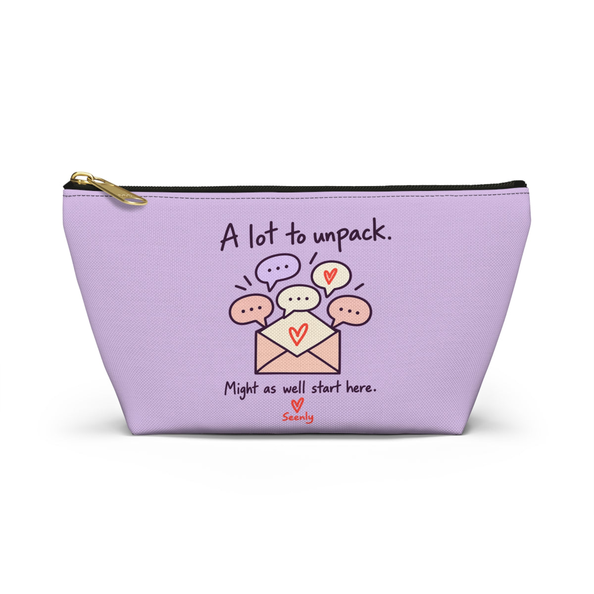 A Lot to Unpack Lavender Accessory Pouch