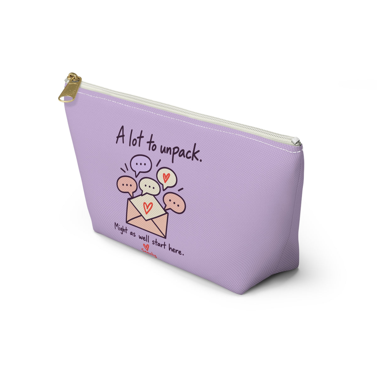 A Lot to Unpack Lavender Accessory Pouch