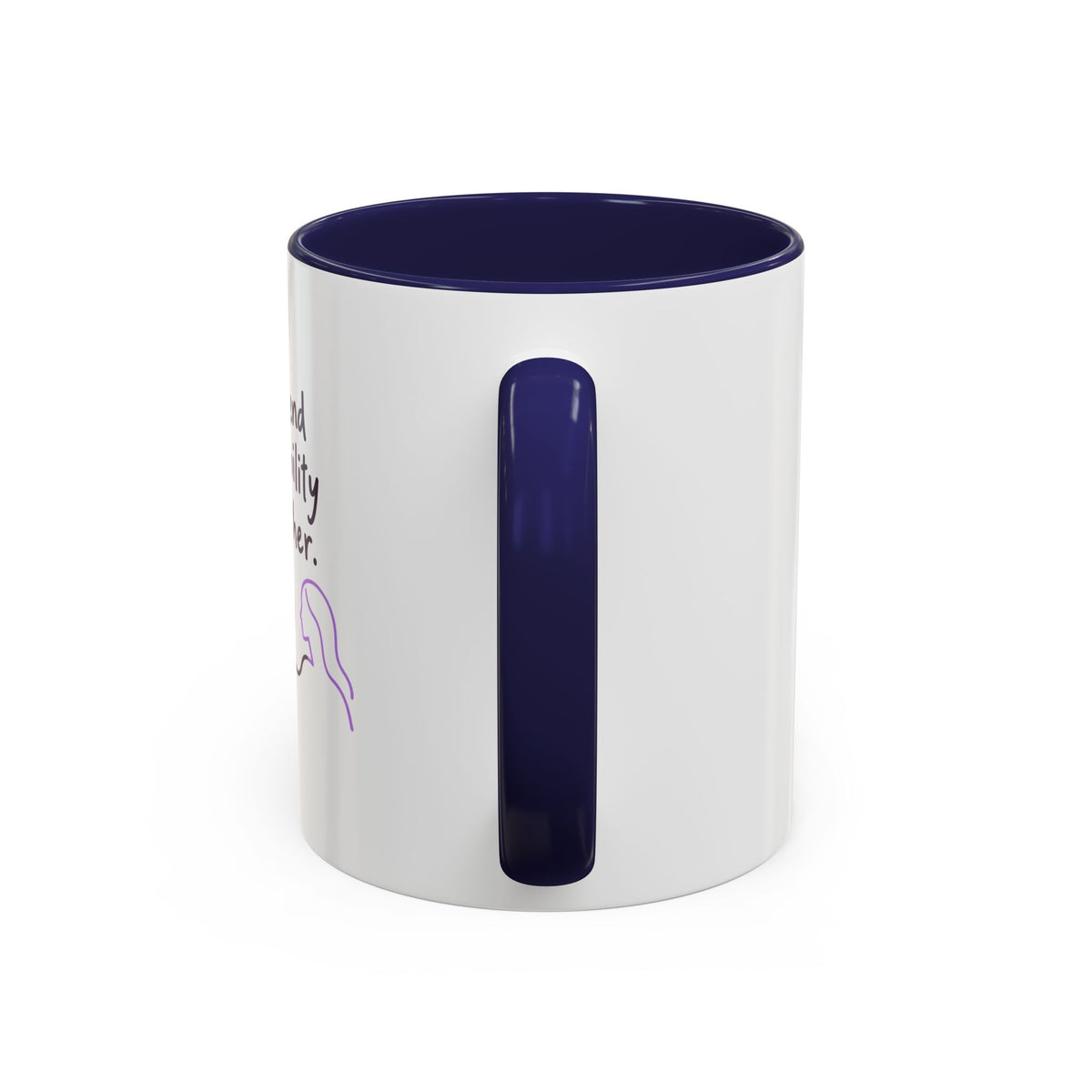 End Invisibility Together Accent Coffee Mug – Awareness Pride Relationship Gift