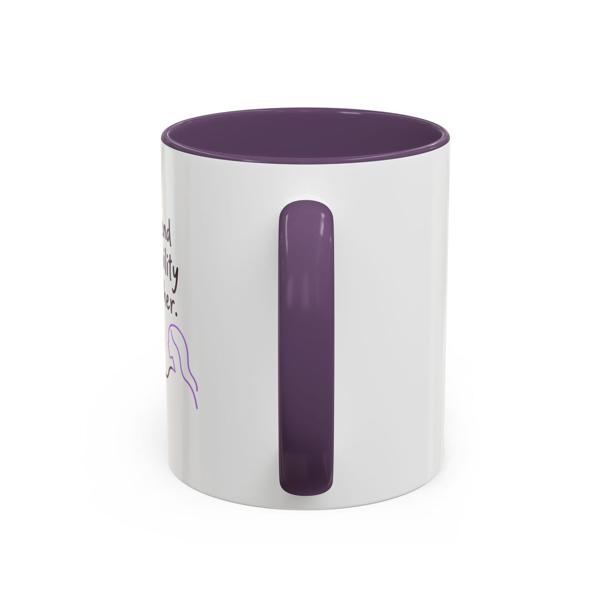 End Invisibility Together Accent Coffee Mug – Awareness Pride Relationship Gift